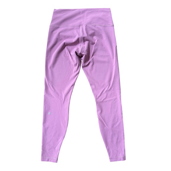 Lululemon Pink Wunder Under Train HR Tight 28" inseam Super Cut Size 12 - Picture 2 of 5